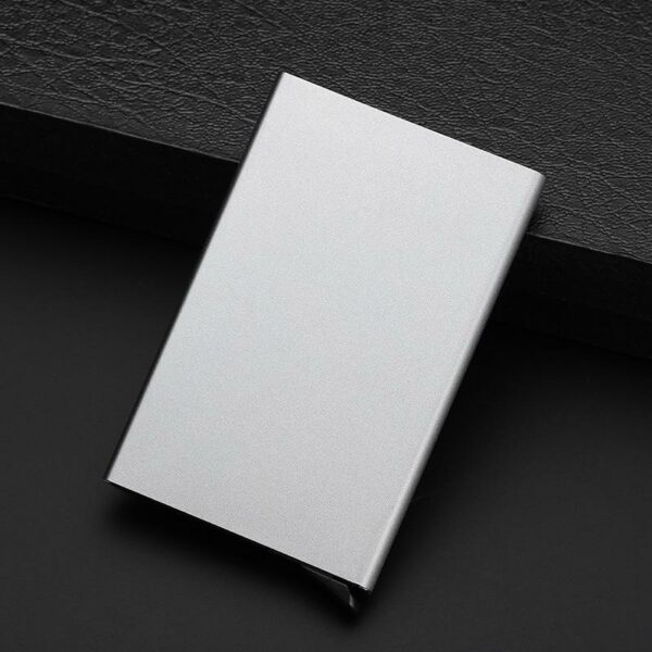 Anti-theft ID Credit Card Holder Minimalist Porte Carte Thin Aluminium Metal Wallets Pocket Case Bank Women Men Credit Card Box 8