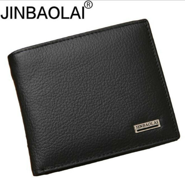 100% Genuine Leather Men Wallets Premium Product Real Cowhide Wallets for Man Short Black Walet Portefeuille Homme 6