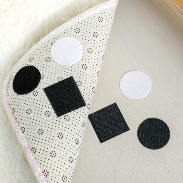 10Pcs Non-Slip Stickers Self Adhesive Hook Loop Fastener Tape Locking Dots Bed Sheet Sofa Fix Clip Floor Rug Carpet Mat Gripper 3