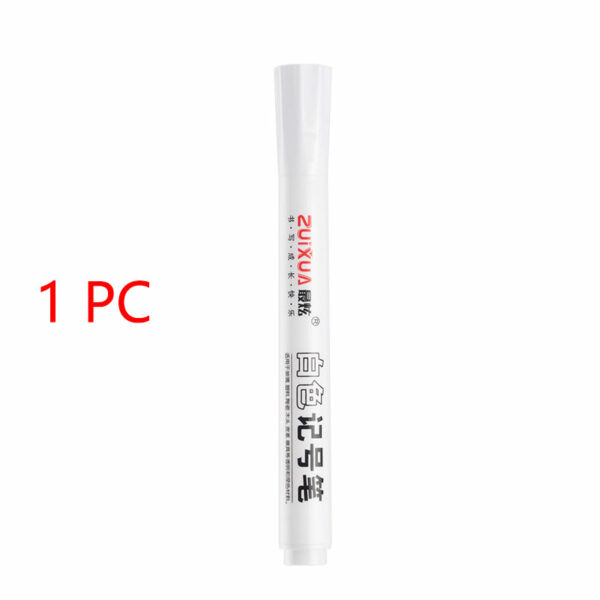 1/3/5 Pcs White Marker Pens 2.0mm Oily Waterproof White Gel Pen DIY Graffiti Sketching Markers Stationery Wrting School Supplies 14