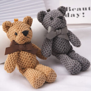 15CM Bear Stuffed Plush Toys Baby Cute Dress Key pendant Pendant Dolls Gifts Birthday Wedding Party Decor 1pcs 1