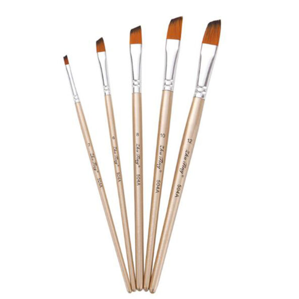 12Pcs/lot Paint Brush Set Art Drawing Brushes Wooden Handle Brushes For Acrylic Painting Supplies 3