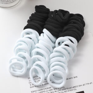 50pcs Girls Solid Color Big Rubber Band Ponytail Holder Gum Headwear Elastic Hair Bands Korean Girl Hair Accessories Ornaments 23