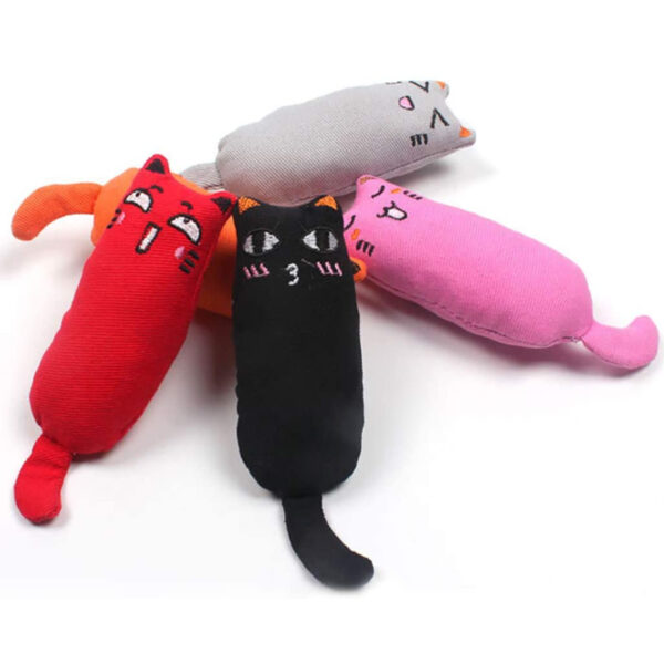 Rustle Sound Catnip Toy Cats Products for Pets Cute Cat Toys for Kitten Teeth Grinding Cat Plush Thumb Pillow Pet Accessories 4