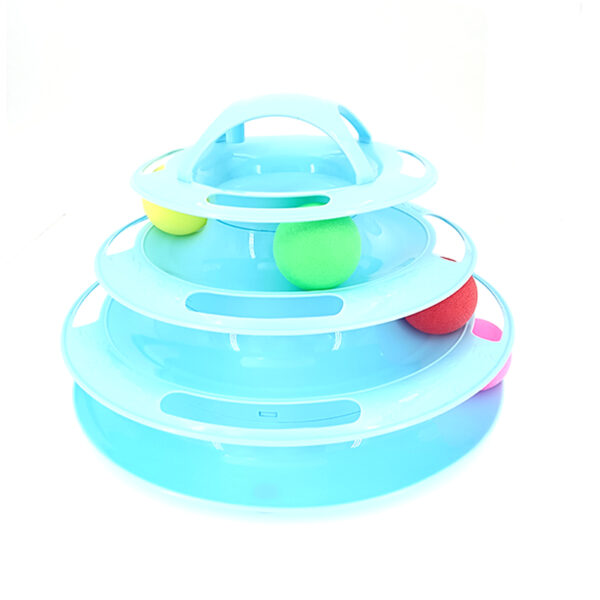 3/4 Levels Cats Toy Tower Tracks Cat Toys Interactive Cat Intelligence Training Amusement Plate Tower Pet Products Cat Tunnel 4