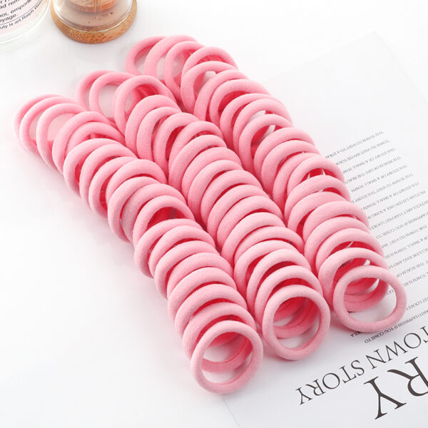 50pcs Girls Solid Color Big Rubber Band Ponytail Holder Gum Headwear Elastic Hair Bands Korean Girl Hair Accessories Ornaments 30