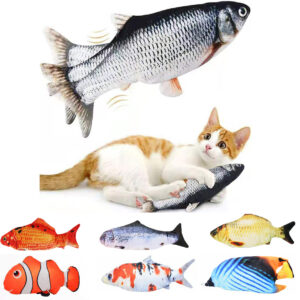 Cat USB Charger Toy Fish Interactive Electric floppy Fish Cat toy Realistic Pet Cats Chew Bite Toys Pet Supplies Cats dog toy 1