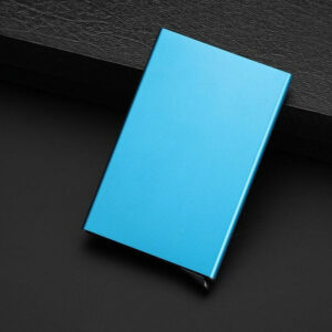 Anti-theft ID Credit Card Holder Minimalist Porte Carte Thin Aluminium Metal Wallets Pocket Case Bank Women Men Credit Card Box 16