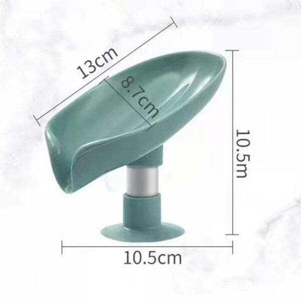 Leaf Shape Soap Box Drain Soap Holder Box Bathroom Shower Soap Holder sponge Storage Plate Tray Bathroom Supplies Bathroom Gadge 4