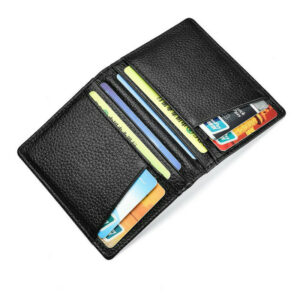 Super Slim Soft Wallet 100% Genuine Leather Mini Credit Card Wallet Purse Card Holders Men Wallet Thin Small 1