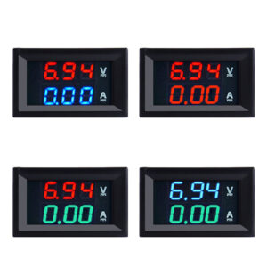 High Quality DC 100V 10A Voltmeter Ammeter Blue + Red LED Amp Dual Digital Volt Meter Gauge 2