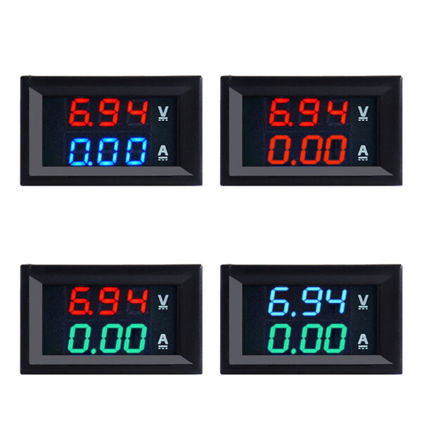 High Quality DC 100V 10A Voltmeter Ammeter Blue + Red LED Amp Dual Digital Volt Meter Gauge 2