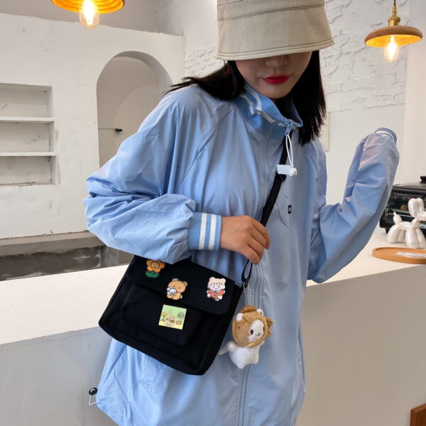 Cute Canvas Small Bag Female 2020 New Japanese Harajuku Diagonal Bag Wild Student Girl Shoulder Bag Bags for Women 3