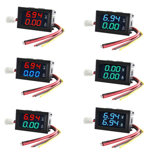 High Quality DC 100V 10A Voltmeter Ammeter Blue + Red LED Amp Dual Digital Volt Meter Gauge 1