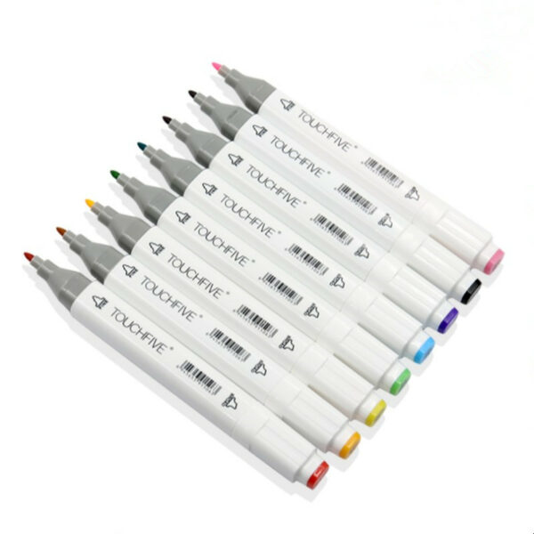 TOUCHFIVE 1 pcs matching Art Markers Brush Pen Sketch Alcohol Based Markers Dual Head Manga Drawing Pens Art Supplies 4