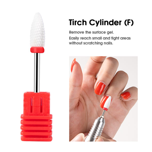 Dmoley Ceramic Tungsten Nail Drill Bit Electric Manicure Drills For Machine Milling Cutter Nail Burr Pedicure Accessories Tools 4