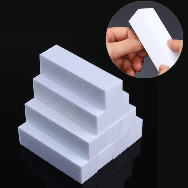 Buffing Sanding Files Block Pedicure Manicure Care Nail Art Buffer Polish White Nail File Nail Art Tips Manicure Pedicure 6