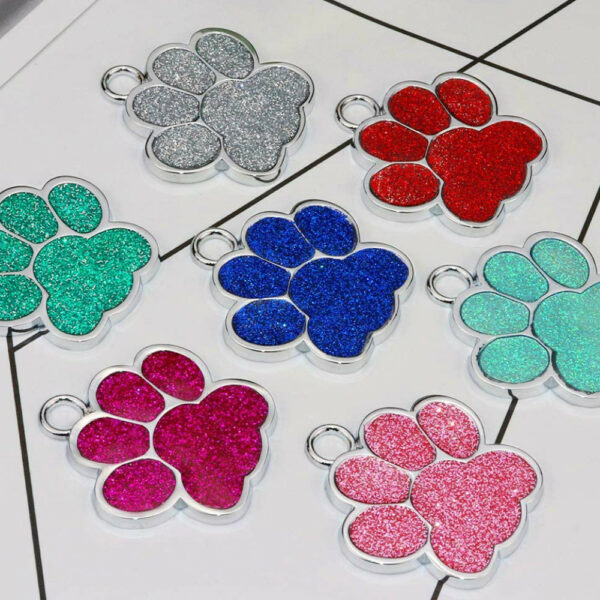 Personalized Engraving Pet Cat Name Tags Customized Dog ID Tag Collar Accessories Nameplate Anti-lost Pendant Metal Keyring 3