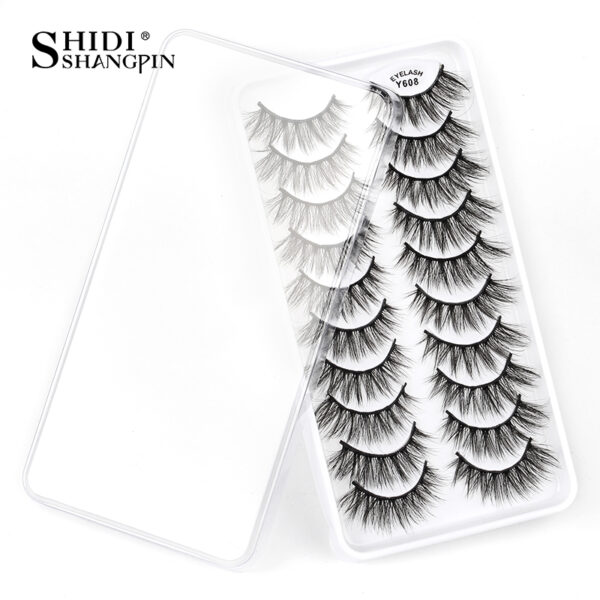 10/5 Pairs 3D Faux Mink Eyelashes Natural Thick Long False Eyelashes Dramatic Fake Lashes Makeup Extension Faux Cils maquiagem 2