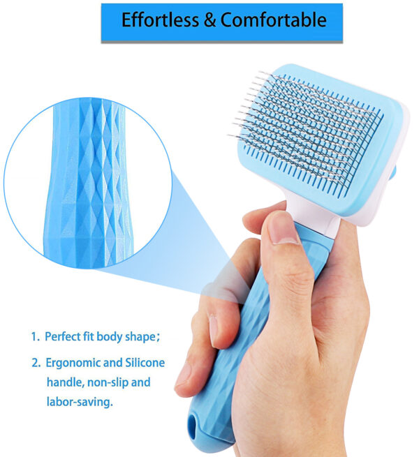 Dog Hair Remover Brush Cat Dog Hair Grooming And Care Comb For Long Hair Dog Pet Removes Hairs Cleaning Bath Brush Dog Supplies 5