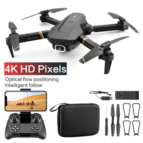 4DRC V4 WIFI FPV Drone WiFi live video FPV 4K/1080P HD Wide Angle Camera Foldable Altitude Hold Durable RC Quadcopter 6