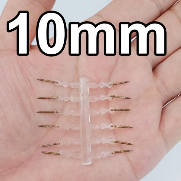 12pcs Metal Bait Spike Carp Fishing Accessories Bait Sting Boilies Pin with Clear Rubber Corn Ronnie Hair Rig Carp Feeder Tackle 5