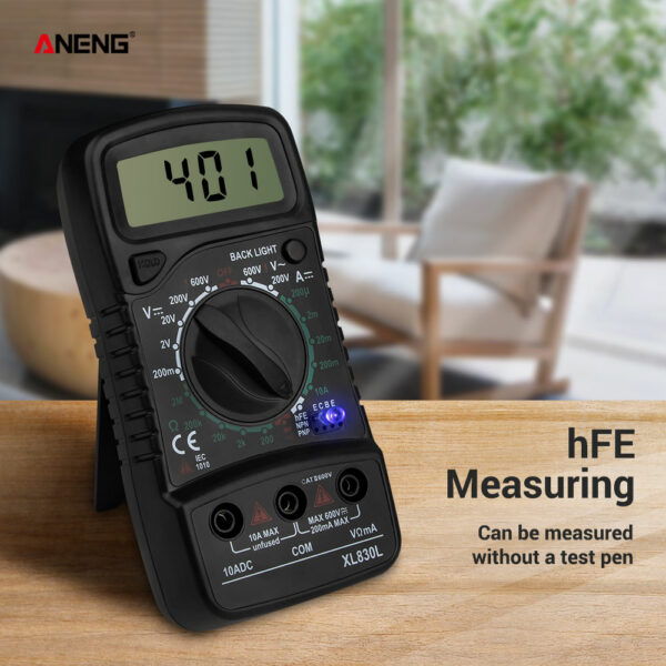 ANENG XL830L Digital Multimeter Esr Meter Testers Automotive Electrical Dmm Transistor Peak Tester Meter Capacitance Meter 3