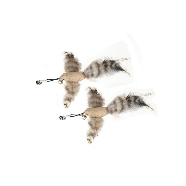 Simulation Bird interactive Cat Toy Funny Feather Bird with Bell Cat Stick Toy for Kitten Playing Teaser Wand Toy Cat Supplies 42