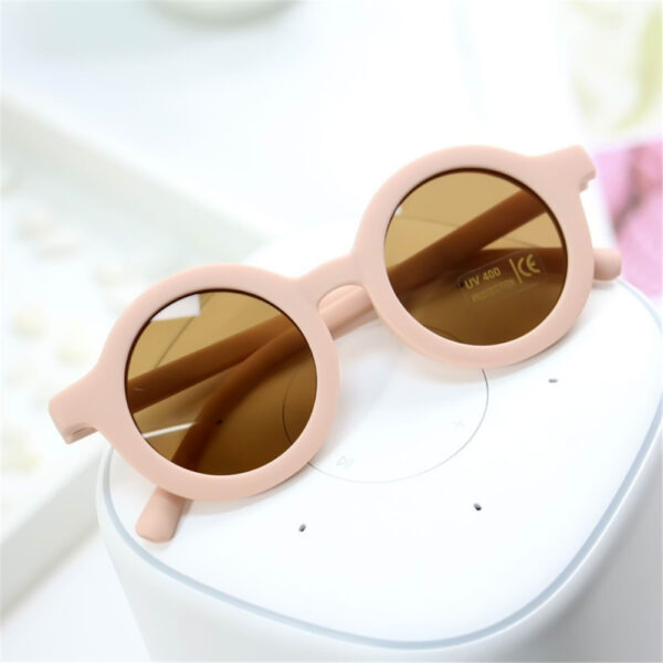 2022 New Fashion Children's Sunglasses Infant's Retro Solid Color Ultraviolet-proof Round Convenience Glasses Eyeglass For Kids 4