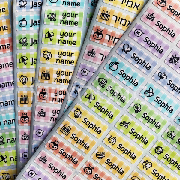 120Pcs S size Name Tag Sticker Customize Stickers Waterproof Personalized Labels Children School Stationery office Water variety 6