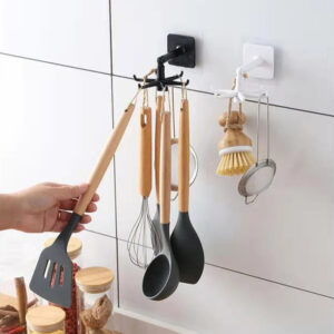 Kitchen Hook Multi-Purpose Hooks 360 Degrees Rotated Rotatable Rack For Organizer and Storage Spoon Hanger Accessories 2