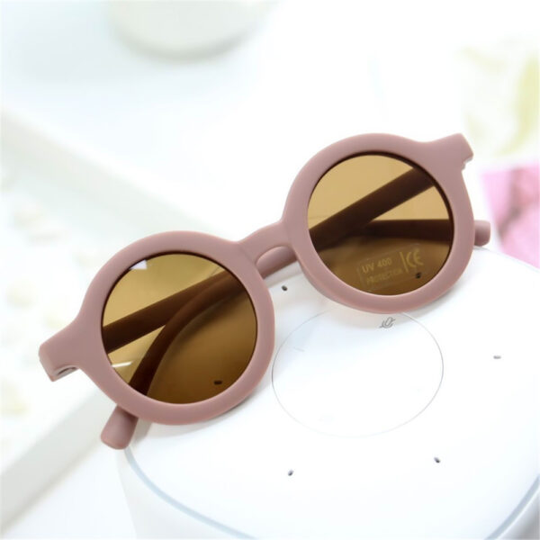 2022 New Fashion Children's Sunglasses Infant's Retro Solid Color Ultraviolet-proof Round Convenience Glasses Eyeglass For Kids 5