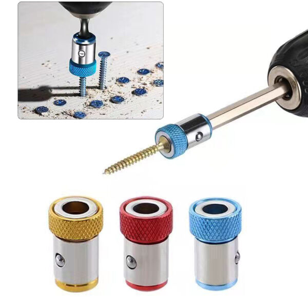 6.35mm Universal Magnetic Ring Alloy Magnetic Ring Screwdriver Bit Anti-corrosion Strong Magnetizer Drill Bit Magnetic Ring Tool 4