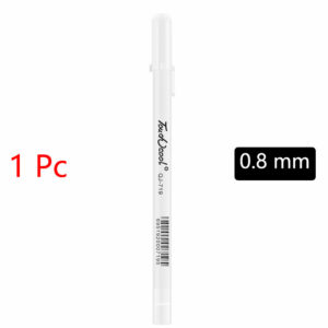 1/3/5 Pcs White Marker Pens 2.0mm Oily Waterproof White Gel Pen DIY Graffiti Sketching Markers Stationery Wrting School Supplies 10