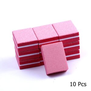 10/25/50pcs lot Double-sided Mini Nail File Blocks Colorful Sponge Nail Polish Sanding Buffer Strips Polishing Manicure Tools 32