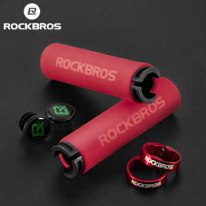 ROCKBROS Bicycle Grips MTB Silicone Sponge Handlebar Grips Anti-skid Shock-absorbing Soft Bike Grips Ultraight Cycling Handlebar 1