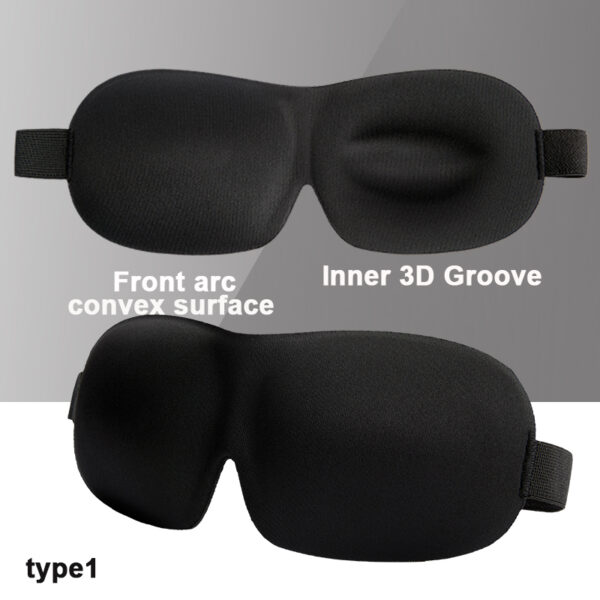 3D Sleeping Mask Block Out Light Soft Padded Sleep Mask For Eyes Slaapmasker Eye Shade Blindfold Sleeping Aid Face Mask Eyepatch 8