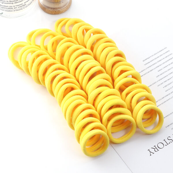 50pcs Girls Solid Color Big Rubber Band Ponytail Holder Gum Headwear Elastic Hair Bands Korean Girl Hair Accessories Ornaments 32