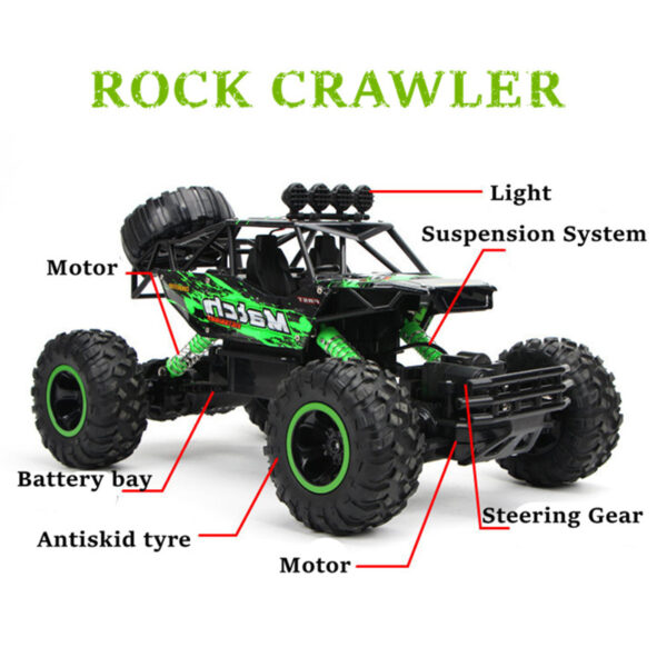 ZWN 1:12 / 1:16 4WD RC Car With Led Lights 2.4G Radio Remote Control Cars Buggy Off-Road Control Trucks Boys Toys for Children 4