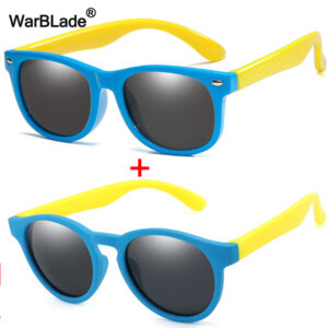 WarBlade Round Polarized Kids Sunglasses Silicone Flexible Safety Children Sun Glasses Fashion Boys Girls Shades Eyewear UV400 1