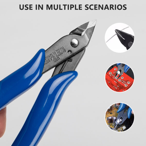 Universal Pliers Multi Functional Tools Electrical Wire Cable Cutters Cutting Side Snips Flush Stainless Steel Nipper Hand Tools 3