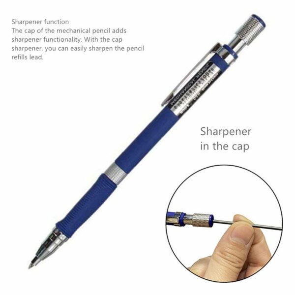 2.0mm Mechanical Pencil Set 2B Automatic Pencils with Color/Black Lead Refills for Draft Drawing, Writing, Crafting, Art Sketch 5