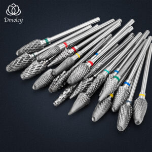 Dmoley Ceramic Tungsten Nail Drill Bit Electric Manicure Drills For Machine Milling Cutter Nail Burr Pedicure Accessories Tools 1