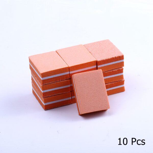 10/25/50pcs lot Double-sided Mini Nail File Blocks Colorful Sponge Nail Polish Sanding Buffer Strips Polishing Manicure Tools 30