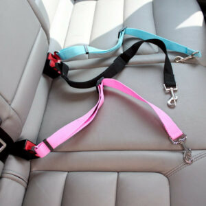 Pet Dog Cat Car Seat Belt Dog Accessories Adjustable Harness Lead Leash Small Medium Travel Clip Puppy Collar Leash Pet Supplies 1