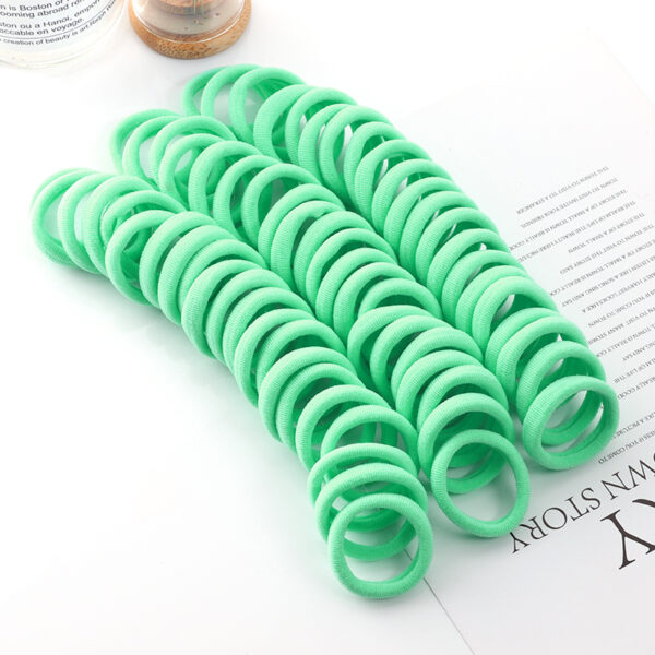 50pcs Girls Solid Color Big Rubber Band Ponytail Holder Gum Headwear Elastic Hair Bands Korean Girl Hair Accessories Ornaments 36