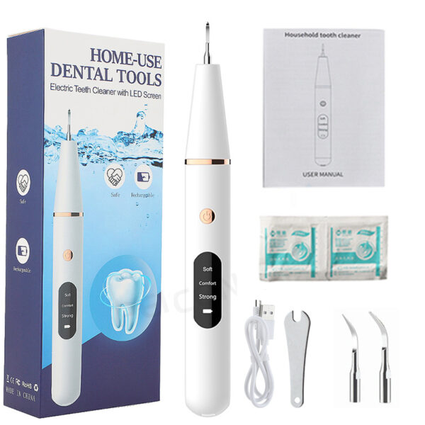 Ultrasonic Dental Scaler For Teeth Tartar Stain Tooth Calculus Remover Electric Sonic Teeth Plaque Cleaner Dental Stone Removal 8