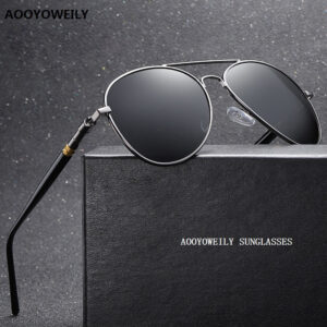 Luxury Men's Polarized Sunglasses Driving Sun Glasses For Men Women Brand Designer Male Vintage Black Pilot Sunglasses UV400 1