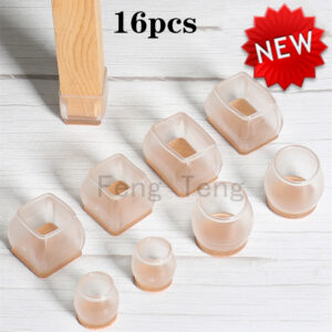 Upgraded 16pcs chair legs Floor protectors Non-Slip Silicone feet Pads Protector patas silla For furniture Table Legs Sock Cover 1