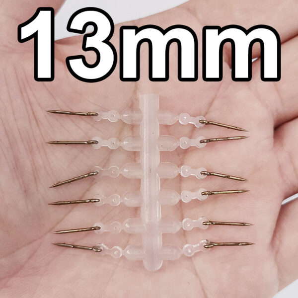 12pcs Metal Bait Spike Carp Fishing Accessories Bait Sting Boilies Pin with Clear Rubber Corn Ronnie Hair Rig Carp Feeder Tackle 6